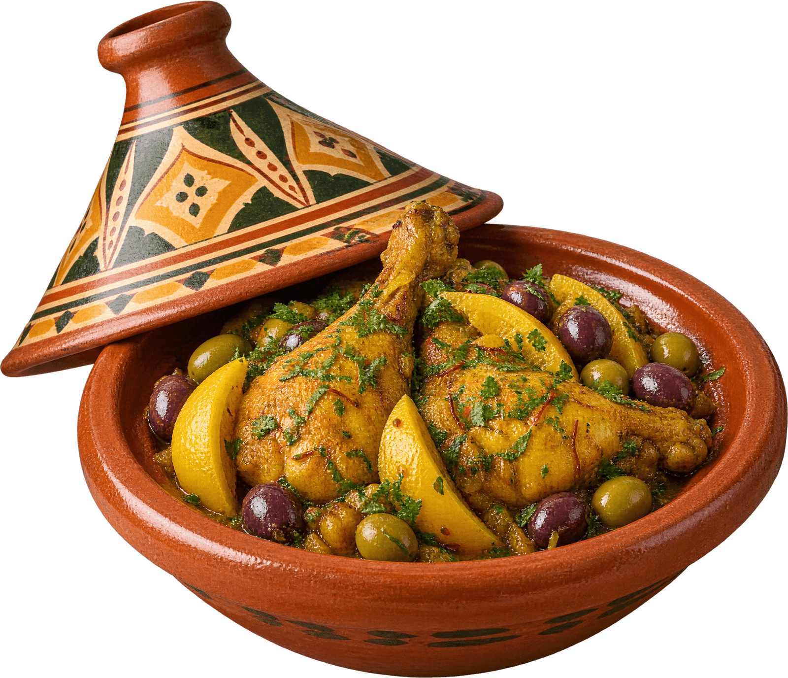Tajine de poulet au citron confit